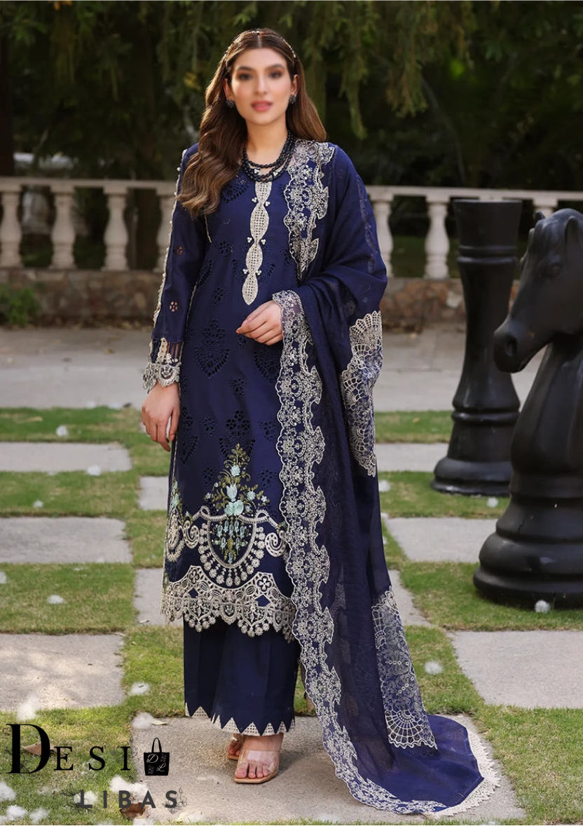 Elaf Unstitched 3PC Embroidered Lawn - Eid Wear