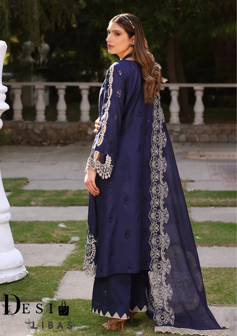 Elaf Unstitched 3PC Embroidered Lawn - Eid Wear